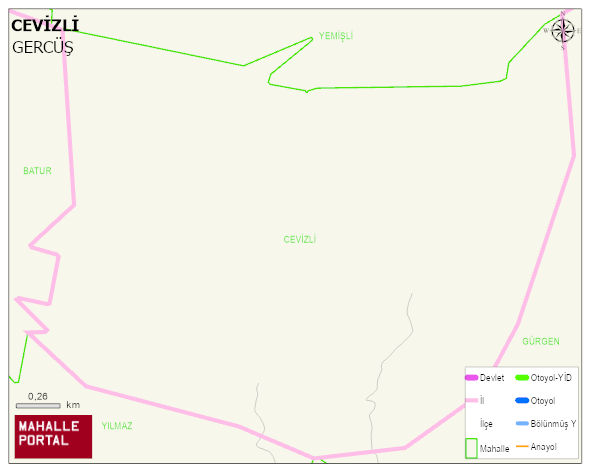 CEVİZLİ Köyü Haritası | Detaylı Köy ve Mahalle Görünümü