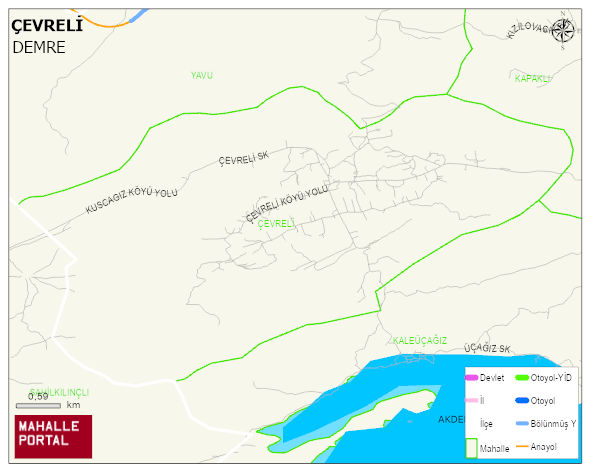 ÇEVRELİ Mahallesi Haritası | Mahalle Sokak Haritası