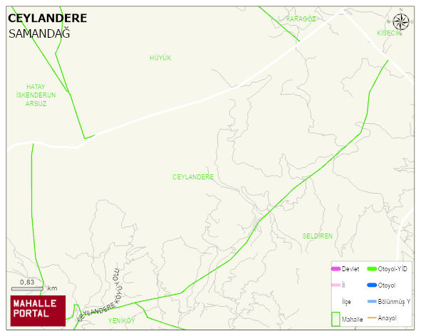 CEYLANDERE Mahallesi Haritası | Güncel Mahalle ve Köy Haritası