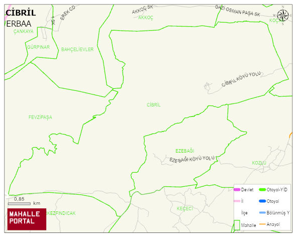 CİBRİL Köyü Haritası | Uydu Görüntüsü ve Harita Detayları
