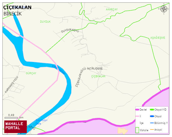 ÇİÇEKALAN Mahallesi Haritası | Uydu Görüntüsü ve Harita Detayları