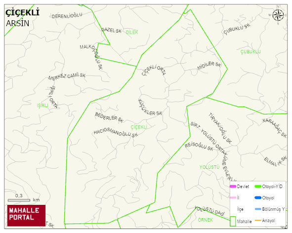 ÇİÇEKLİ Mahallesi Haritası | Uydu Görüntüsü ve Harita Detayları