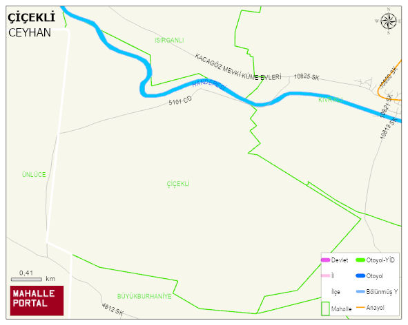ÇİÇEKLİ Mahallesi Haritası | İnteraktif Köy ve Mahalle Sınırları