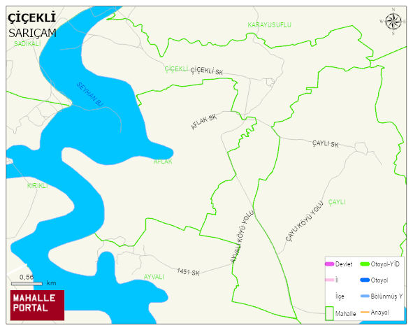 ÇİÇEKLİ Mahallesi Haritası | Mahalle Sokak Haritası