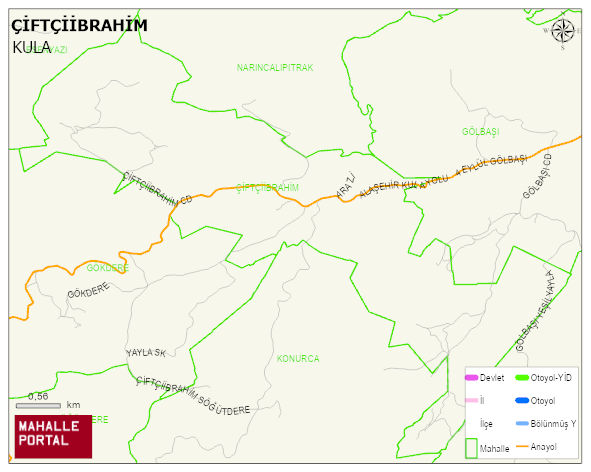 ÇİFTÇİİBRAHİM Mahallesi Haritası | İnteraktif Köy ve Mahalle Sınırları