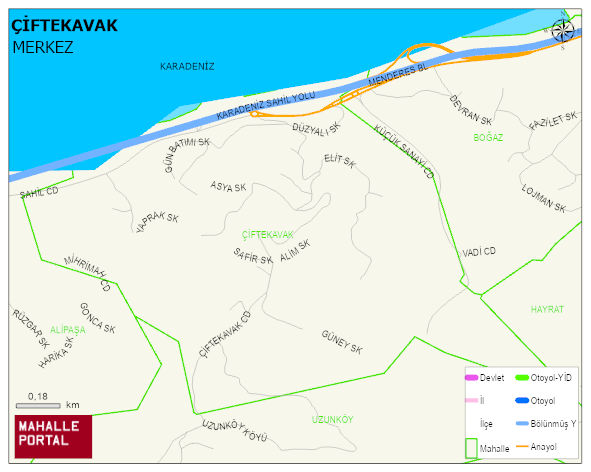 ÇİFTEKAVAK Mahallesi Haritası | Mahalle Sokak Haritası