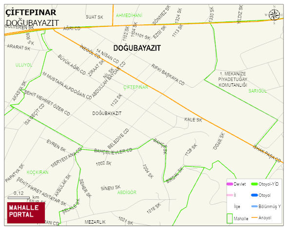 ÇİFTEPINAR Mahallesi Haritası | Güncel Mahalle ve Köy Haritası
