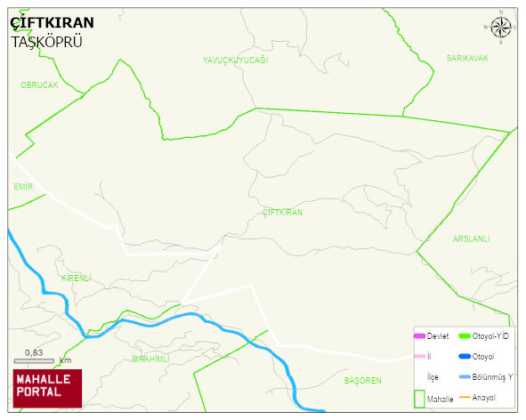 ÇİFTKIRAN Köyü Haritası | Güncel Mahalle ve Köy Haritası
