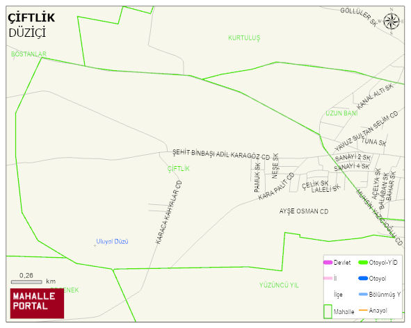 ÇİFTLİK Mahallesi Haritası | Mahalle Sokak Haritası