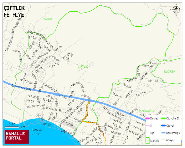 ÇİFTLİK Mahallesi Haritası | Detaylı Köy ve Mahalle Görünümü