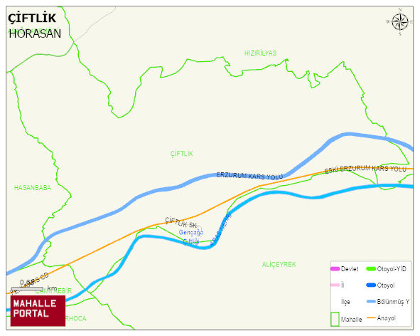 ÇİFTLİK Mahallesi Haritası | Sayısal Bölge Görünümü