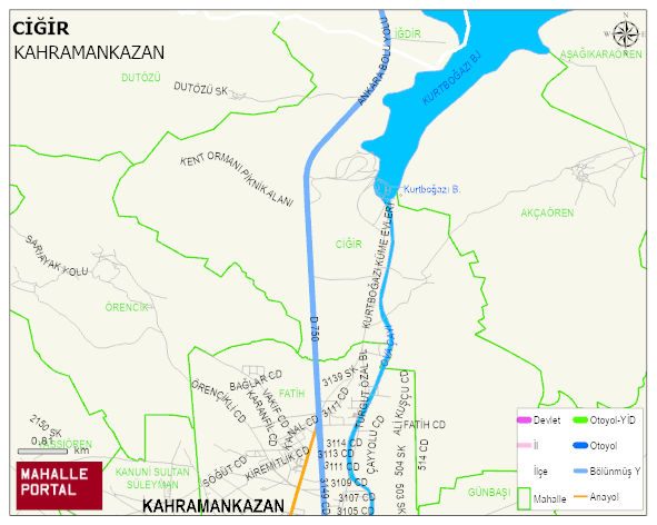 CİĞİR Mahallesi Haritası | Detaylı Köy ve Mahalle Görünümü