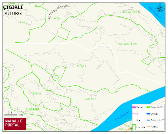 ÇIĞIRLI Mahallesi Haritası | İnteraktif Köy ve Mahalle Sınırları