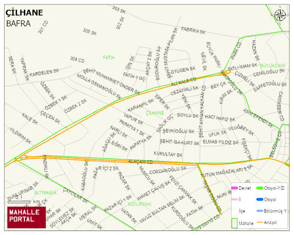 ÇİLHANE Mahallesi Haritası | Detaylı Köy ve Mahalle Görünümü