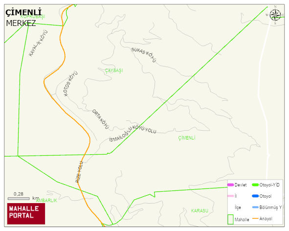 ÇİMENLİ Köyü Haritası | İnteraktif Köy ve Mahalle Sınırları