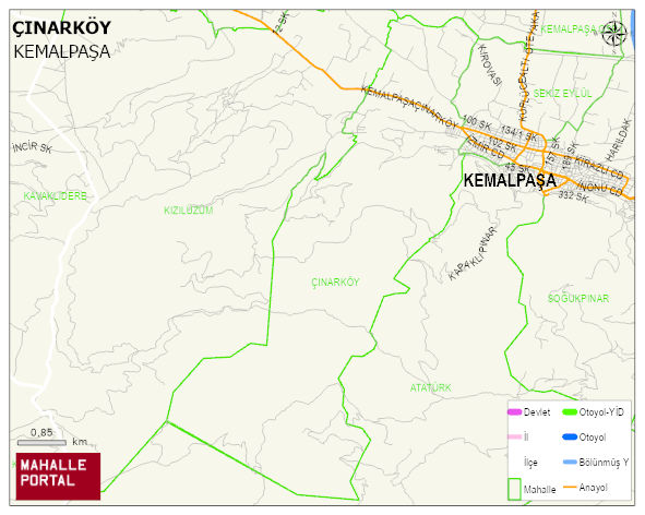 ÇINARKÖY Mahallesi Haritası | İnteraktif Köy ve Mahalle Sınırları