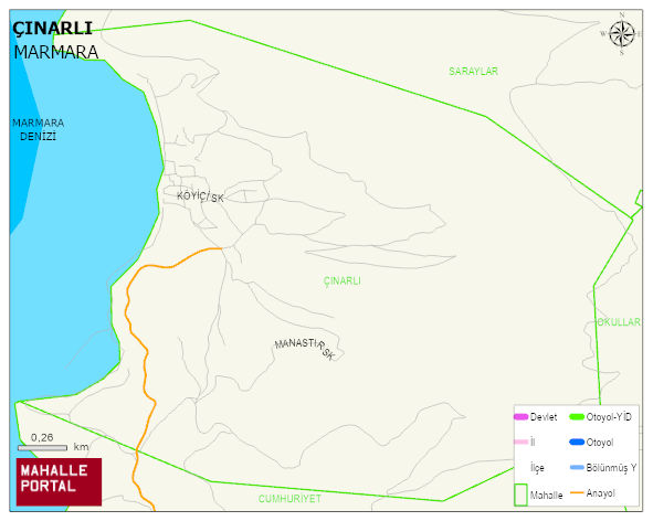 ÇINARLI Mahallesi Haritası | Mahalle Sokak Haritası
