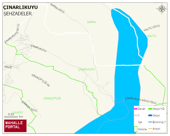 ÇINARLIKUYU Mahallesi Haritası | İnteraktif Köy ve Mahalle Sınırları