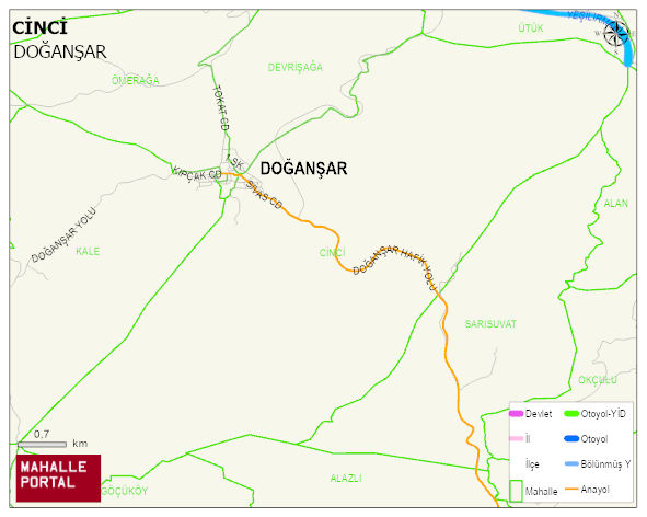 CİNCİ Mahallesi Haritası | İnteraktif Köy ve Mahalle Sınırları