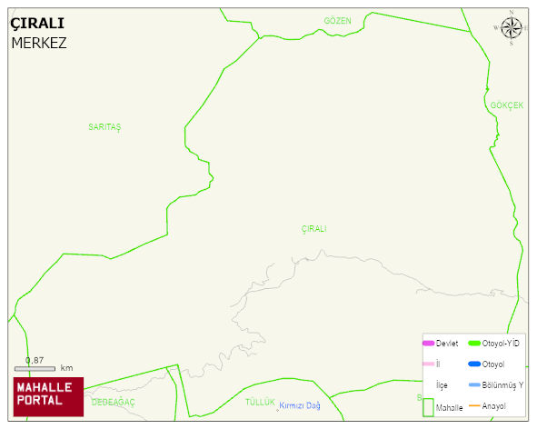 ÇIRALI Köyü Haritası | İnteraktif Köy ve Mahalle Sınırları