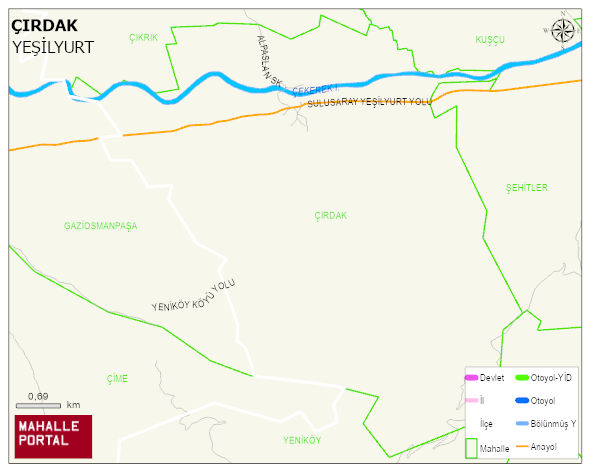ÇIRDAK Mahallesi Haritası | İnteraktif Köy ve Mahalle Sınırları