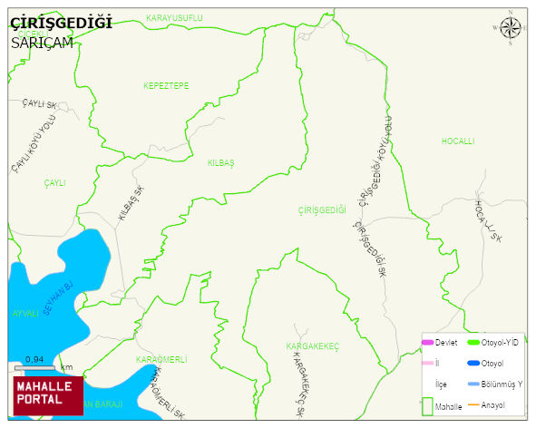 ÇİRİŞGEDİĞİ Mahallesi Haritası | Güncel Mahalle ve Köy Haritası