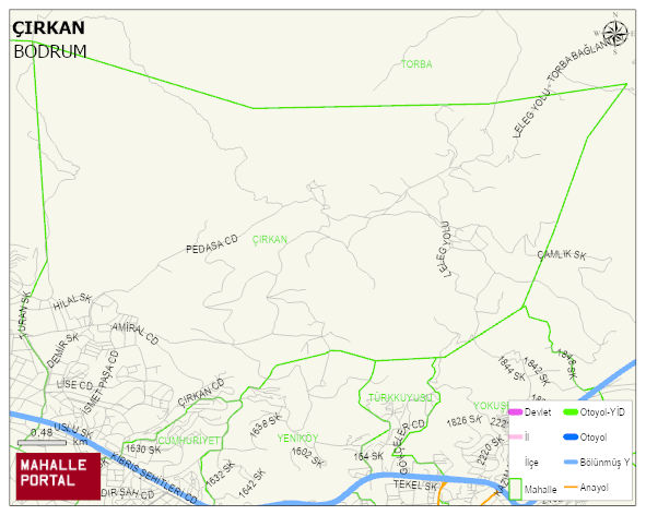 ÇIRKAN Mahallesi Haritası | Detaylı Köy ve Mahalle Görünümü