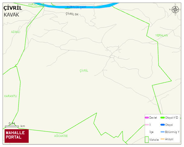 ÇİVRİL Mahallesi Haritası | Coğrafi Yapı ve Detaylı Haritası