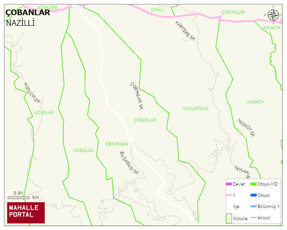 ÇOBANLAR Mahallesi Haritası | Sayısal Bölge Görünümü