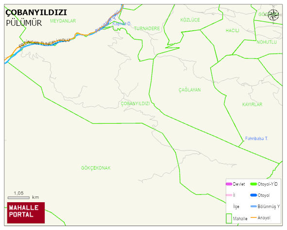 ÇOBANYILDIZI Köyü Haritası | Detaylı Köy ve Mahalle Görünümü