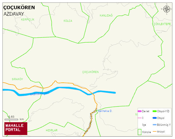 ÇOÇUKÖREN Köyü Haritası | Coğrafi Yapı ve Detaylı Haritası