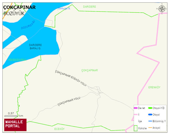 ÇOKÇAPINAR Köyü Haritası | Mahalle ve Köy Sınırı
