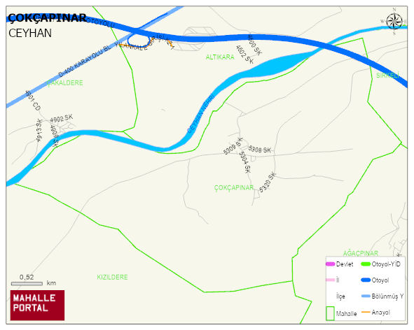 ÇOKÇAPINAR Mahallesi Haritası | Güncel Mahalle ve Köy Haritası