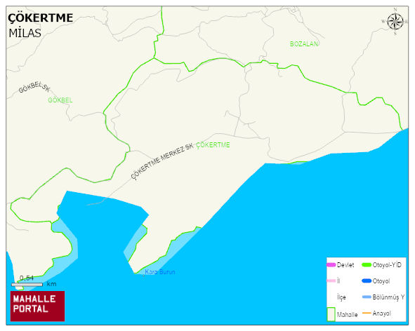 ÇÖKERTME Mahallesi Haritası | İnteraktif Köy ve Mahalle Sınırları