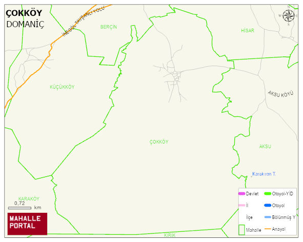 ÇOKKÖY Köyü Haritası | Detaylı Köy ve Mahalle Görünümü