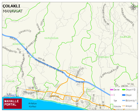 ÇOLAKLI Mahallesi Haritası | Coğrafi Yapı ve Detaylı Haritası