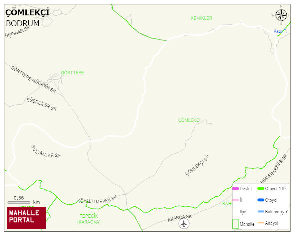ÇÖMLEKÇİ Mahallesi Haritası | Detaylı Köy ve Mahalle Görünümü