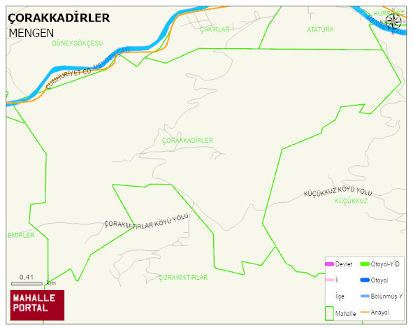 ÇORAKKADİRLER Köyü Haritası | Detaylı Köy ve Mahalle Görünümü