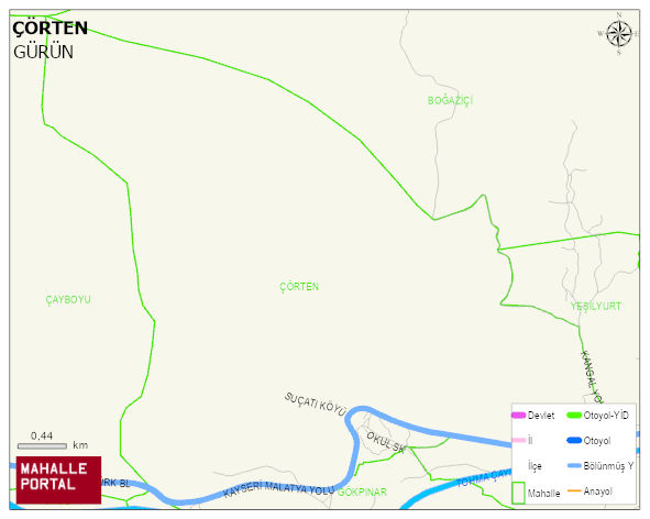ÇÖRTEN Mahallesi Haritası | Güncel Mahalle ve Köy Haritası