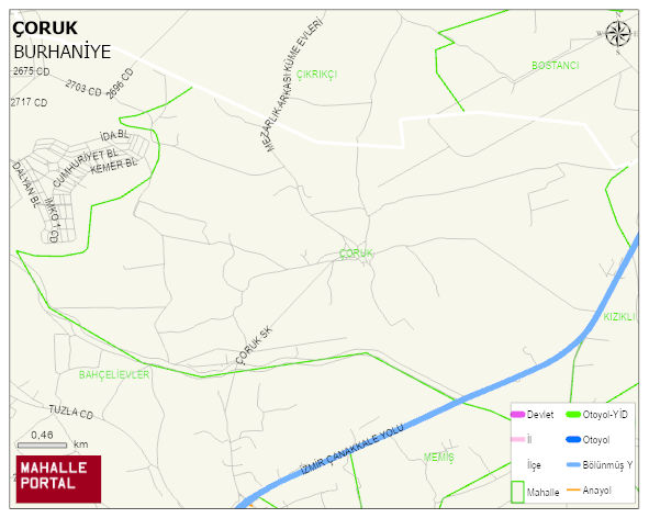 ÇORUK Mahallesi Haritası | Mahalle Sokak Haritası
