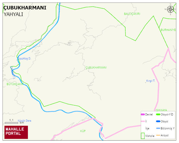 ÇUBUKHARMANI Mahallesi Haritası | Güncel Mahalle ve Köy Haritası