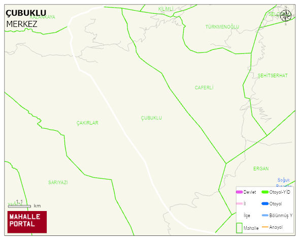 ÇUBUKLU Köyü Haritası | Sayısal Bölge Görünümü
