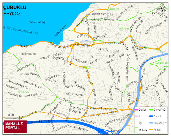 ÇUBUKLU Mahallesi Haritası | İnteraktif Köy ve Mahalle Sınırları