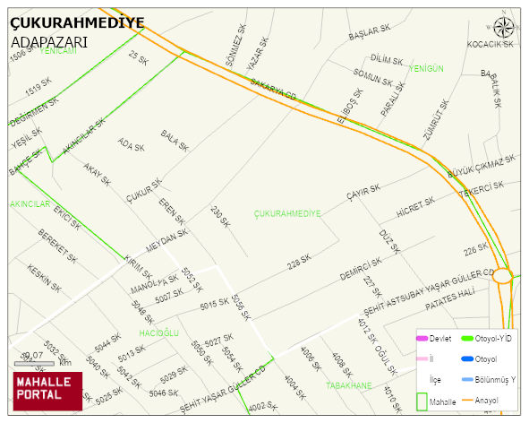 ÇUKURAHMEDİYE Mahallesi Haritası | İnteraktif Köy ve Mahalle Sınırları