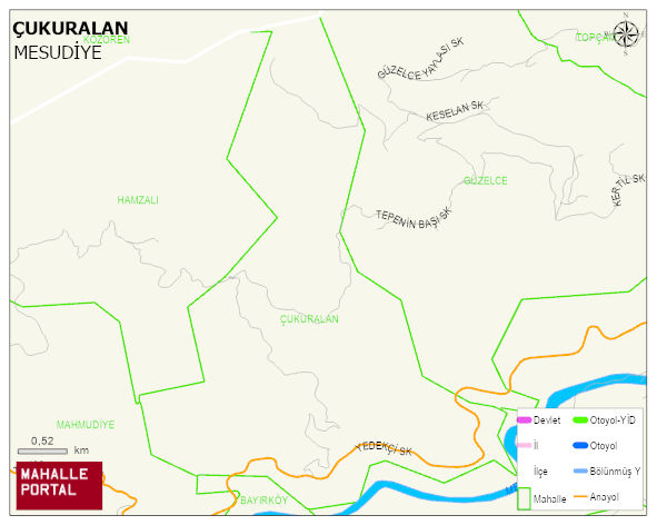 ÇUKURALAN Mahallesi Haritası | Mahalle ve Köy Sınırı