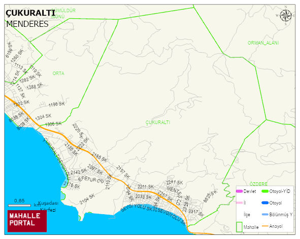 ÇUKURALTI Mahallesi Haritası | Dağlar, Ovalar ve Akarsu Bilgileri