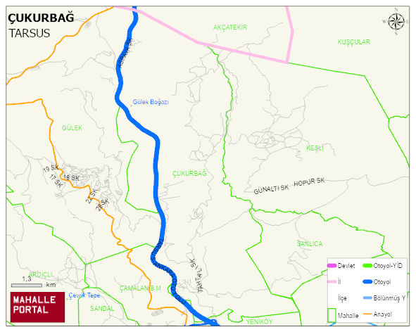 ÇUKURBAĞ Mahallesi Haritası | Mahalle Sokak Haritası