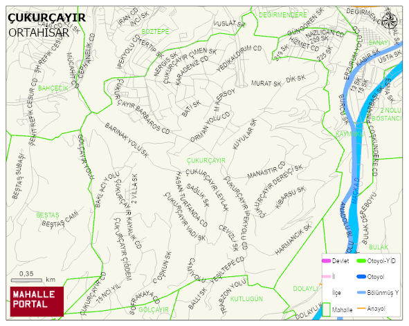 ÇUKURÇAYIR Mahallesi Haritası | Mahalle Sokak Haritası