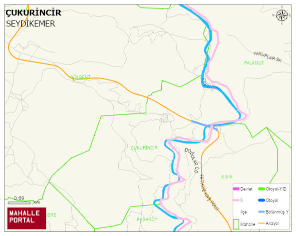 ÇUKURİNCİR Mahallesi Haritası | Sayısal Bölge Görünümü