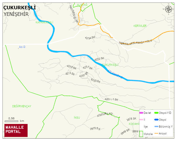 ÇUKURKEŞLİ Mahallesi Haritası | Güncel Mahalle ve Köy Haritası